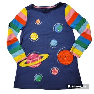 Mini Boden Planet Facts Dress Size 6-7